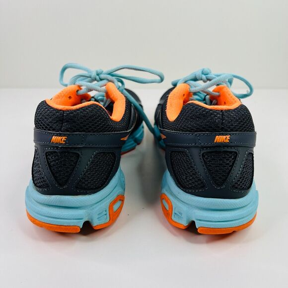 Nike Downshifter 5 Women's Size 8.5 Running Shoes 537571-022 Gray Orange Blue - Picture 4 of 10